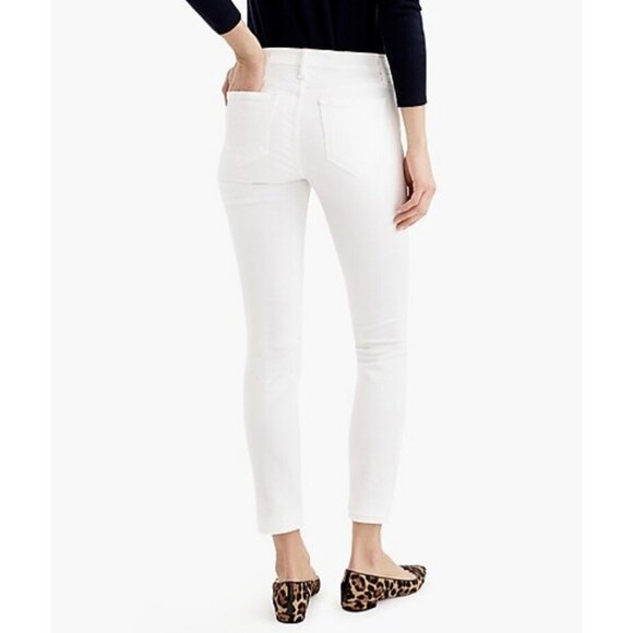 J.Crew Womens $110 Petite 8" Toothpick Jean in White Size 26P E2264 - Picture 2 of 6